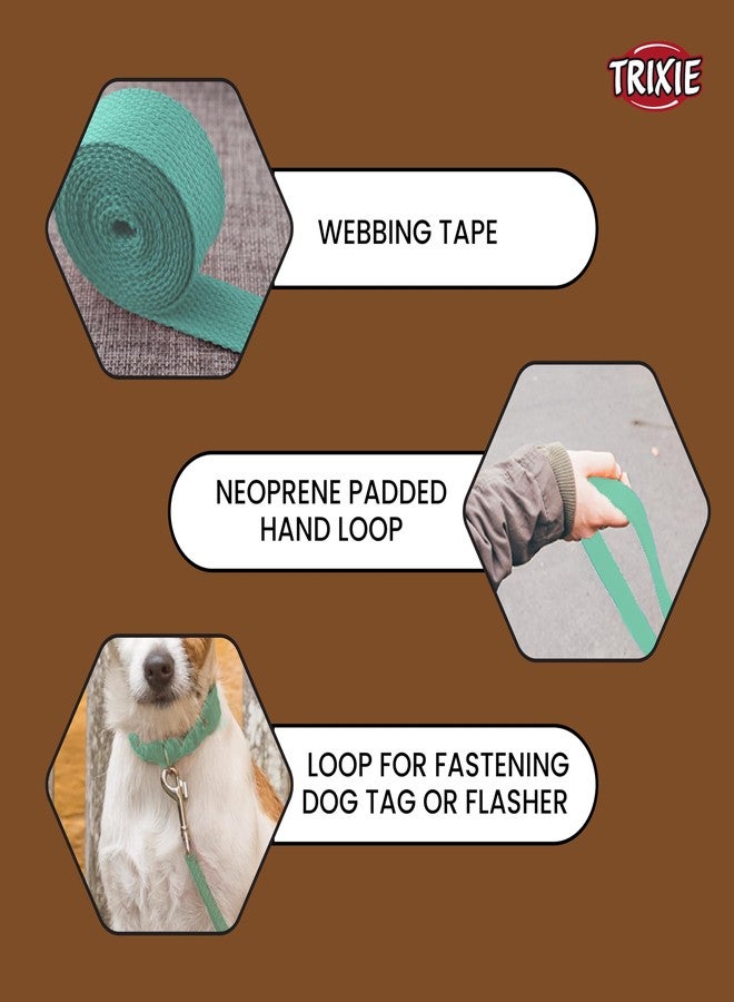 تريكسي طوق كلاب تريكسي بريميوم فائق القوة مع حلقة يد مبطنة، مناسب للكلاب من مقاس XS-S، وزن 10 كجم أو أقل (تشيهواهوا، بودل صغير، شيه تزو، بَغ)، طوله 3.93 قدم / 15 مم (مقاس XS، لون نعناعي) - Image 4